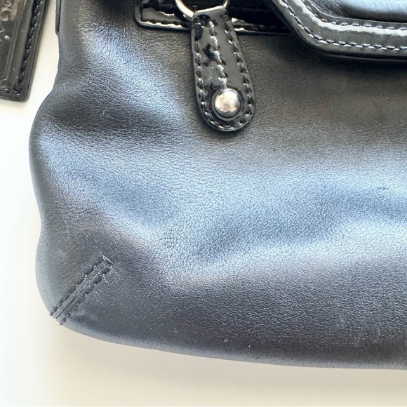 Coach 13388 Bonnie Black Leather Fold over  Crossbody Bag - Picture 3 of 10